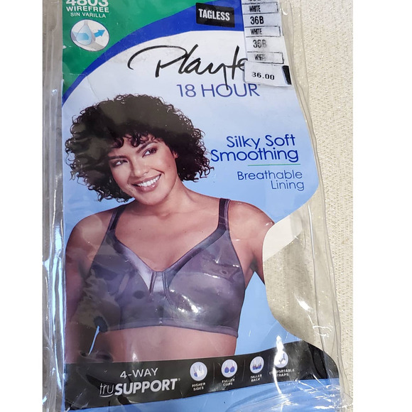 New Playtex 18 Hour Bra - White 36B - Picture 3 of 4